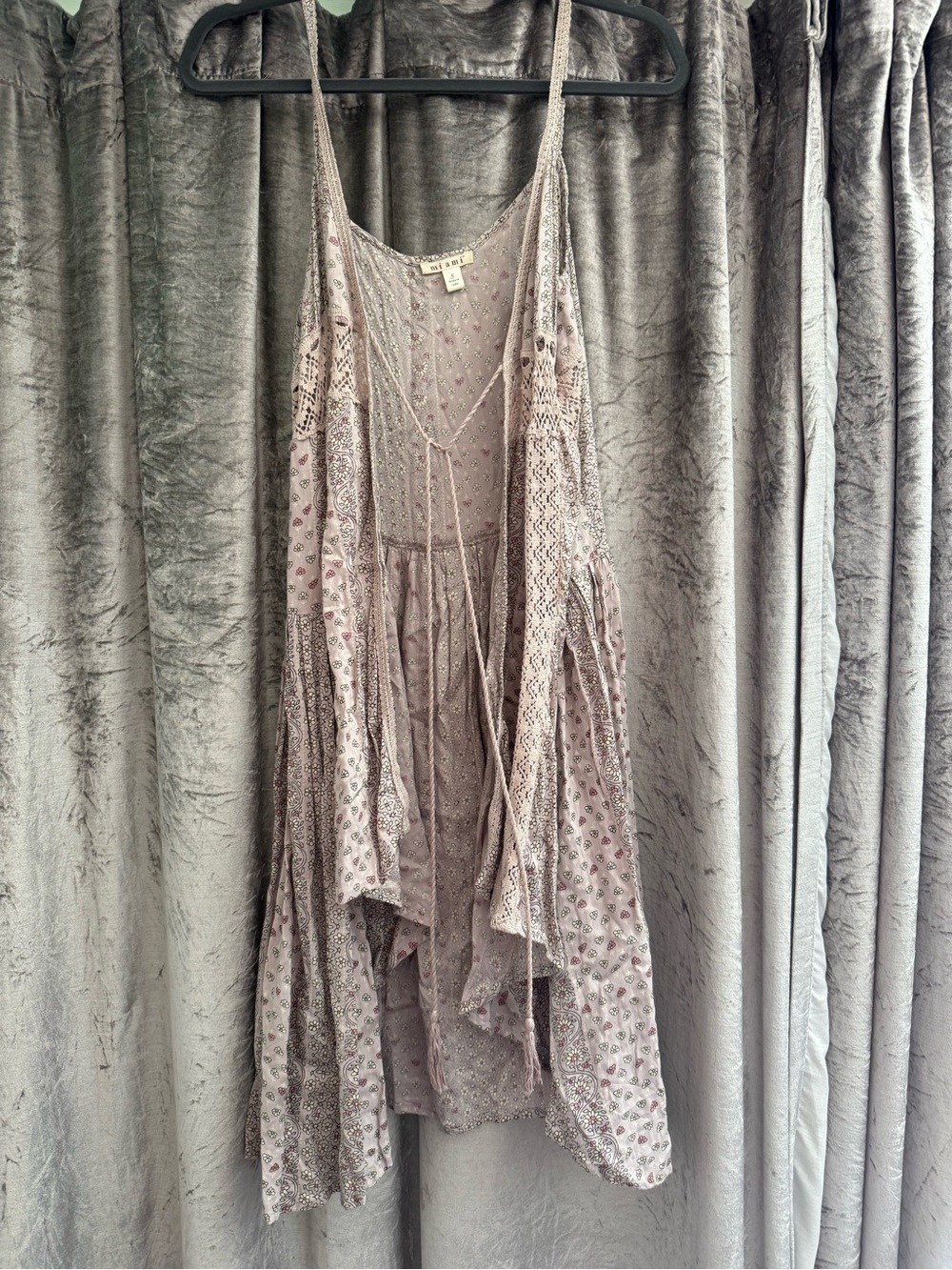miami Mauve Floral Boho Tunic